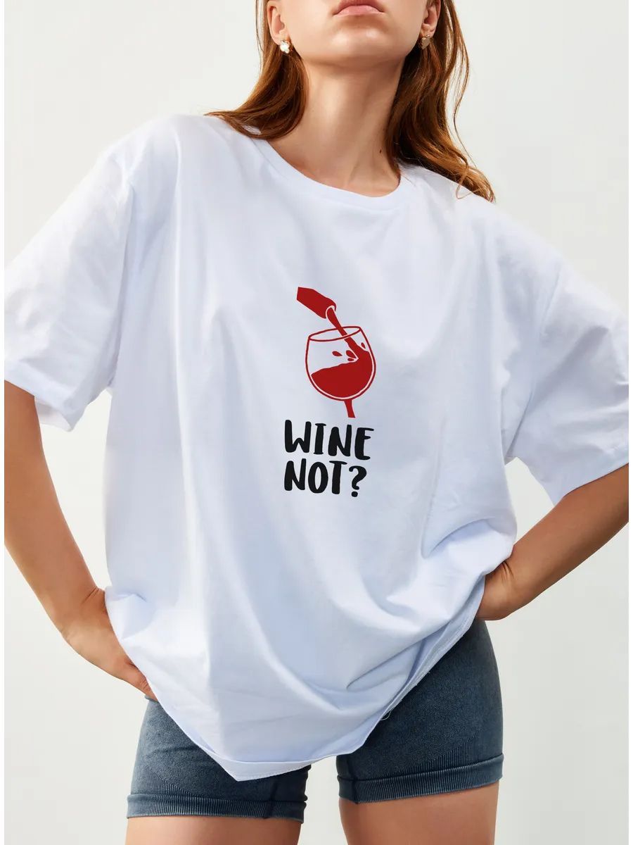 Wine Bottle Size - Kaos Grafis Wanita Lucu Pecinta Anggur,