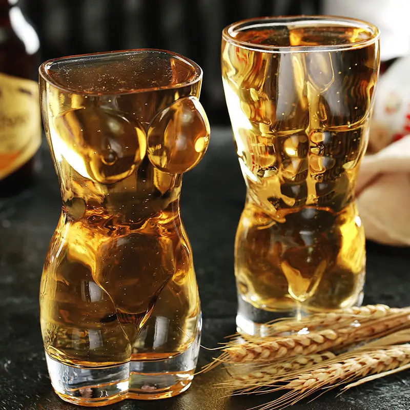 Wine Beer Mixed Drinks - Gelas Bir Kreatif Seni Tubuh Cangkir