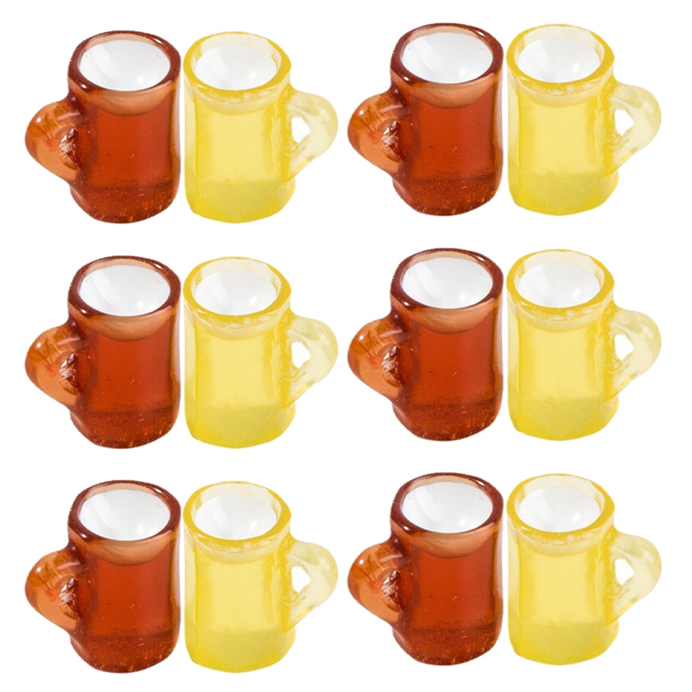 Wine Beer Photo - 20Pcs Miniatur Gelas Bir Resin Realistis