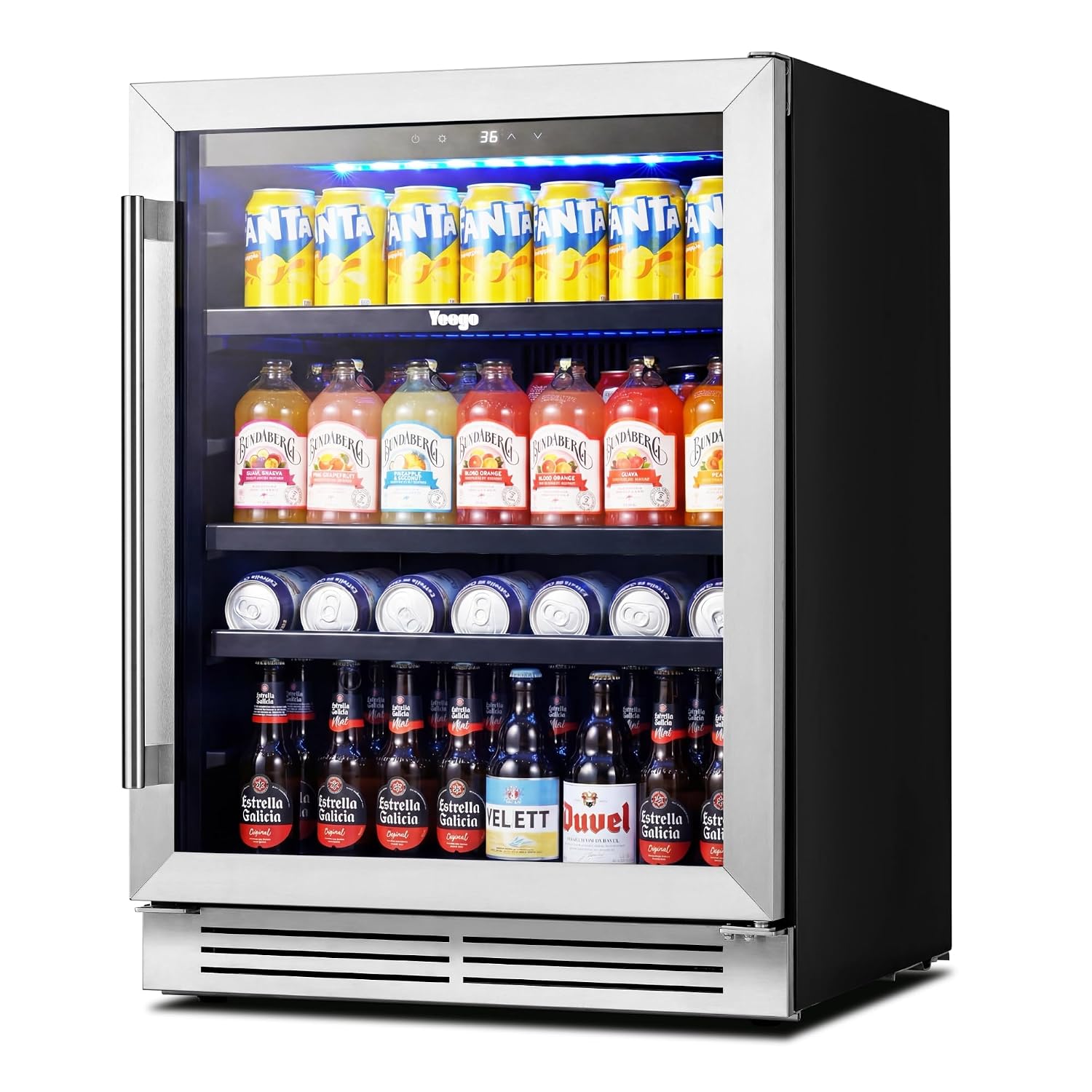 Wine Beer Fridge Under Counter - Kulkas Pendingin Minuman 24 Inci 180