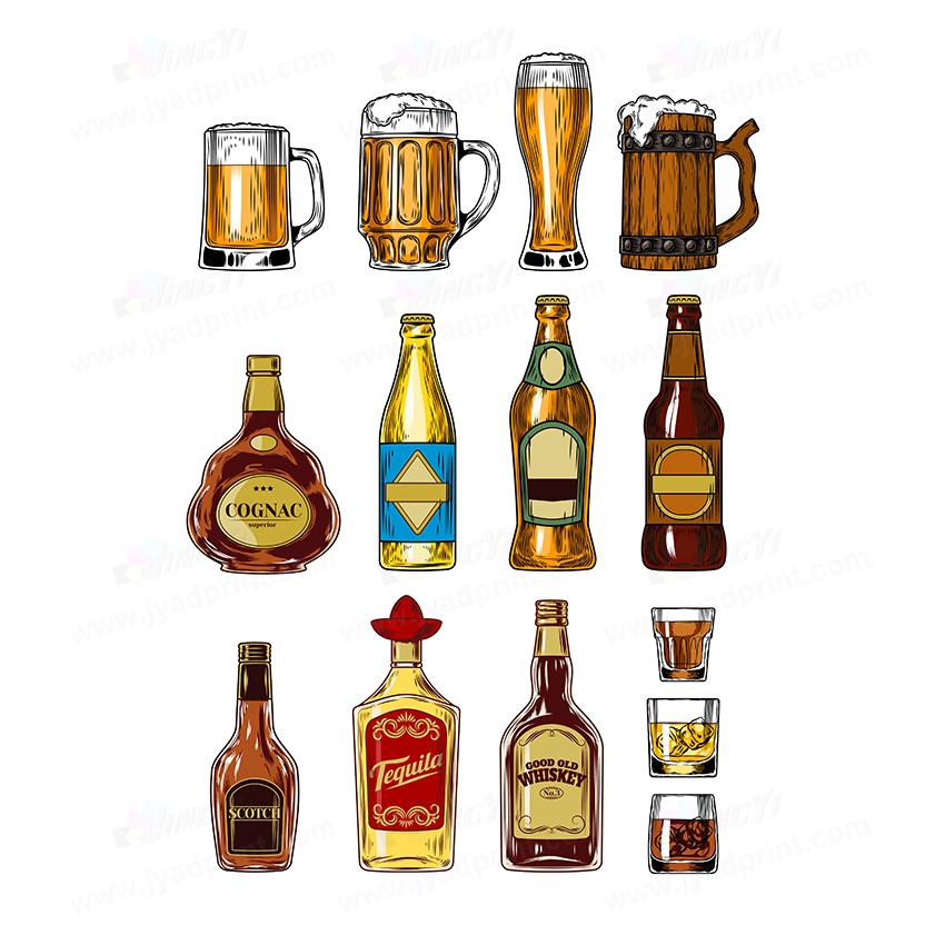 Wine Beer Photo - 12 pcs/lot, Papan Tanda Botol Anggur
