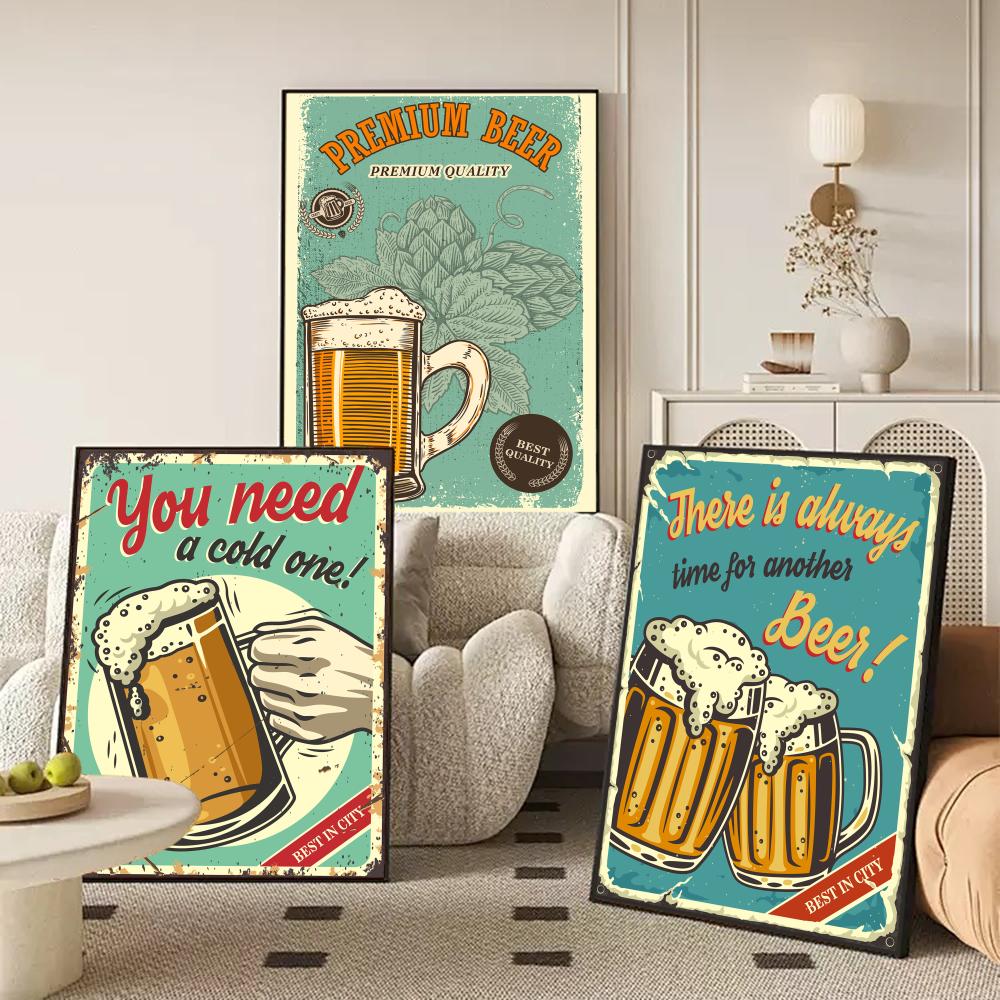 Poster Kanvas Anti-kerut Kalig - Wine Beer Photo ulasan dan harga