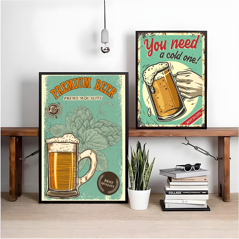 Poster Kanvas Anti-kerut Kalig - Wine Beer Photo ulasan dan harga