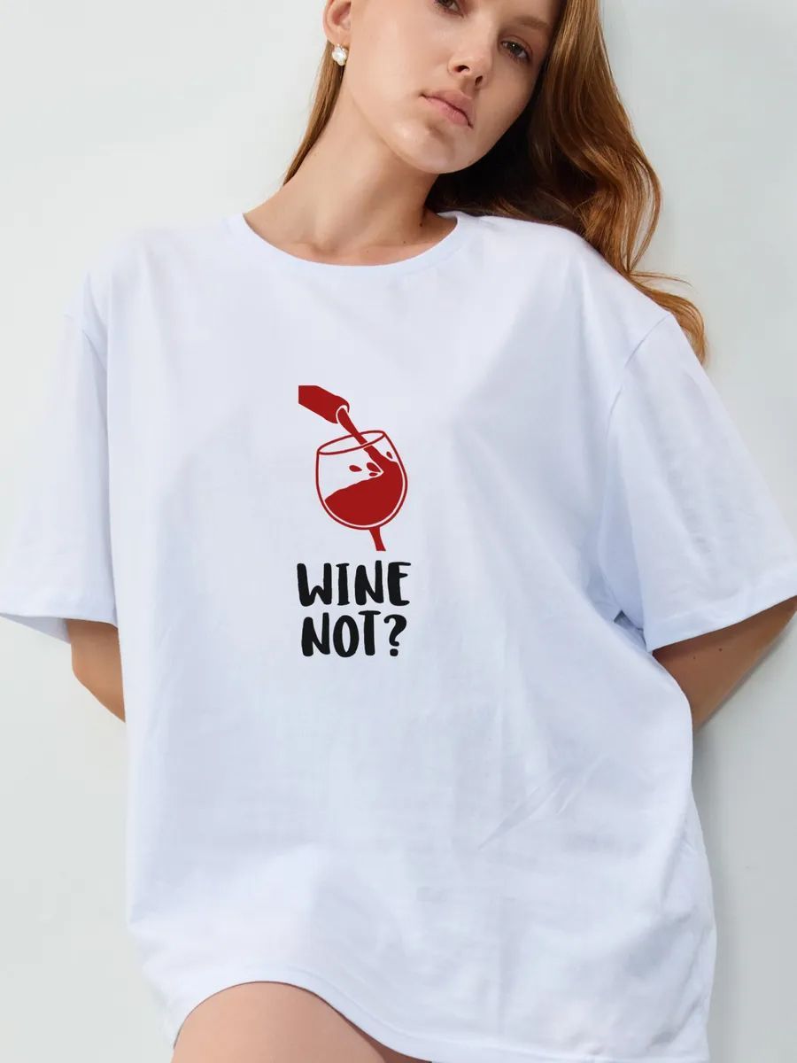 Kaos Grafis Wanita Lucu Pecint - Wine Bottle Size ulasan dan harga