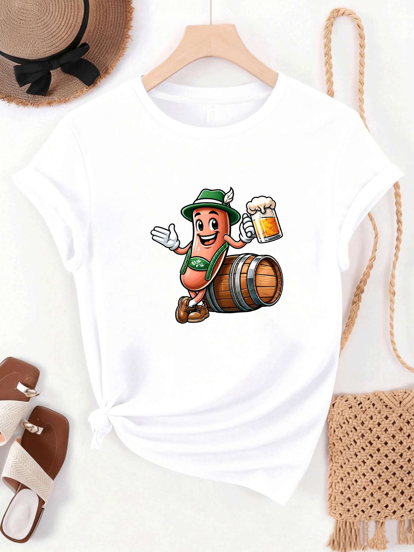 【MYJ062655】Kaos Wanita Festiva - Beer And Wine Festival ulasan dan harga
