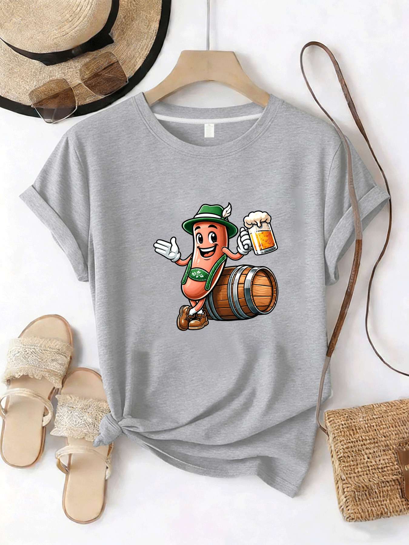 【MYJ062655】Kaos Wanita Festiva - Beer And Wine Festival ulasan dan harga