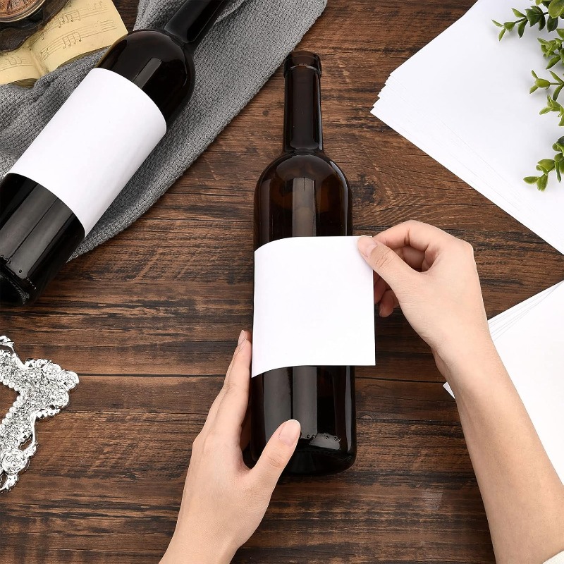 Stiker Label anggur kosong, 20 - Wine Bottle Size ulasan dan harga