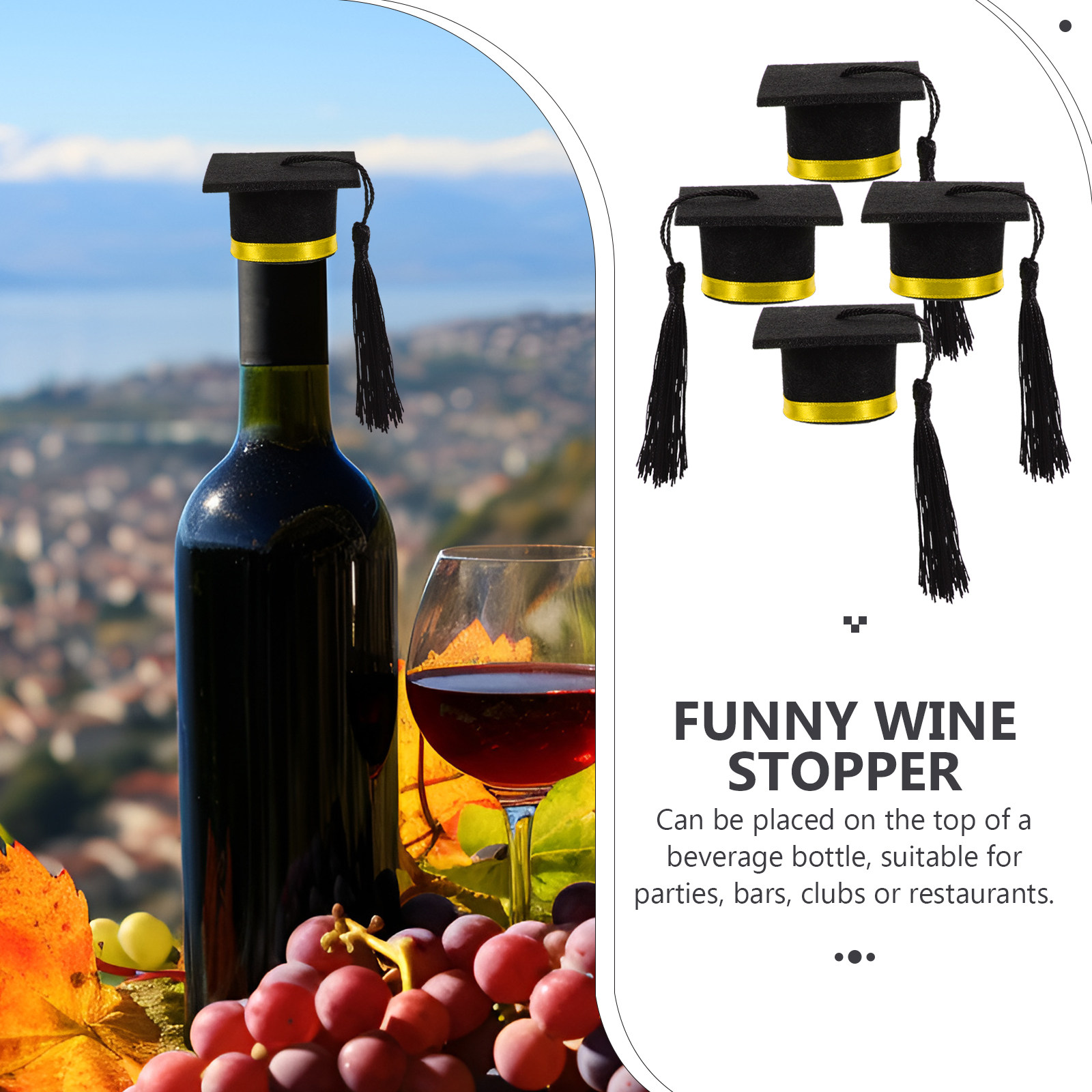 4 Buah Hiasan Tutup Botol Mini - Beer And Wine Festival ulasan dan harga