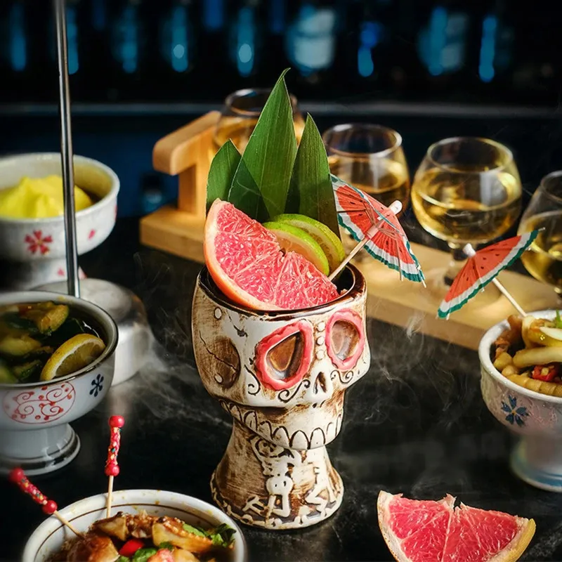 Gelas Koktail Tengkorak Hallow - Wine Beer Mixed Drinks ulasan dan harga