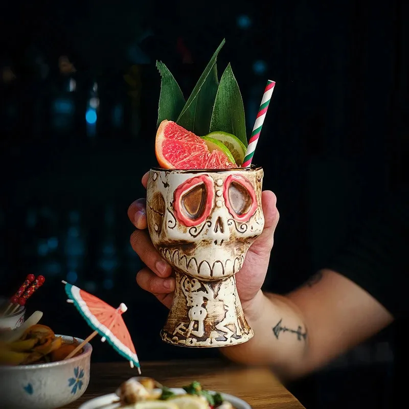 Gelas Koktail Tengkorak Hallow - Wine Beer Mixed Drinks ulasan dan harga