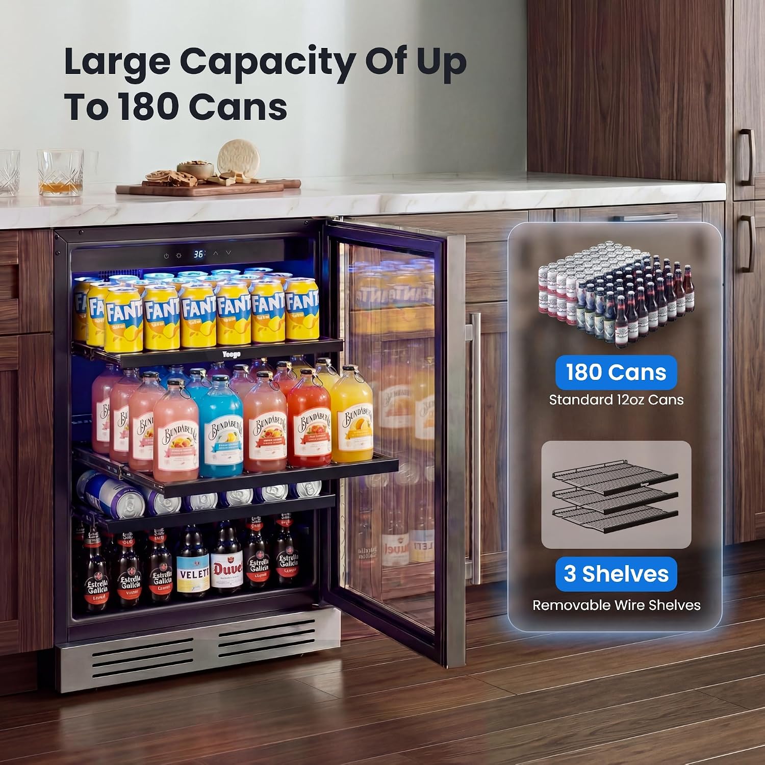 Kulkas Pendingin Minuman 24 In - Wine Beer Fridge Under Counter ulasan dan harga