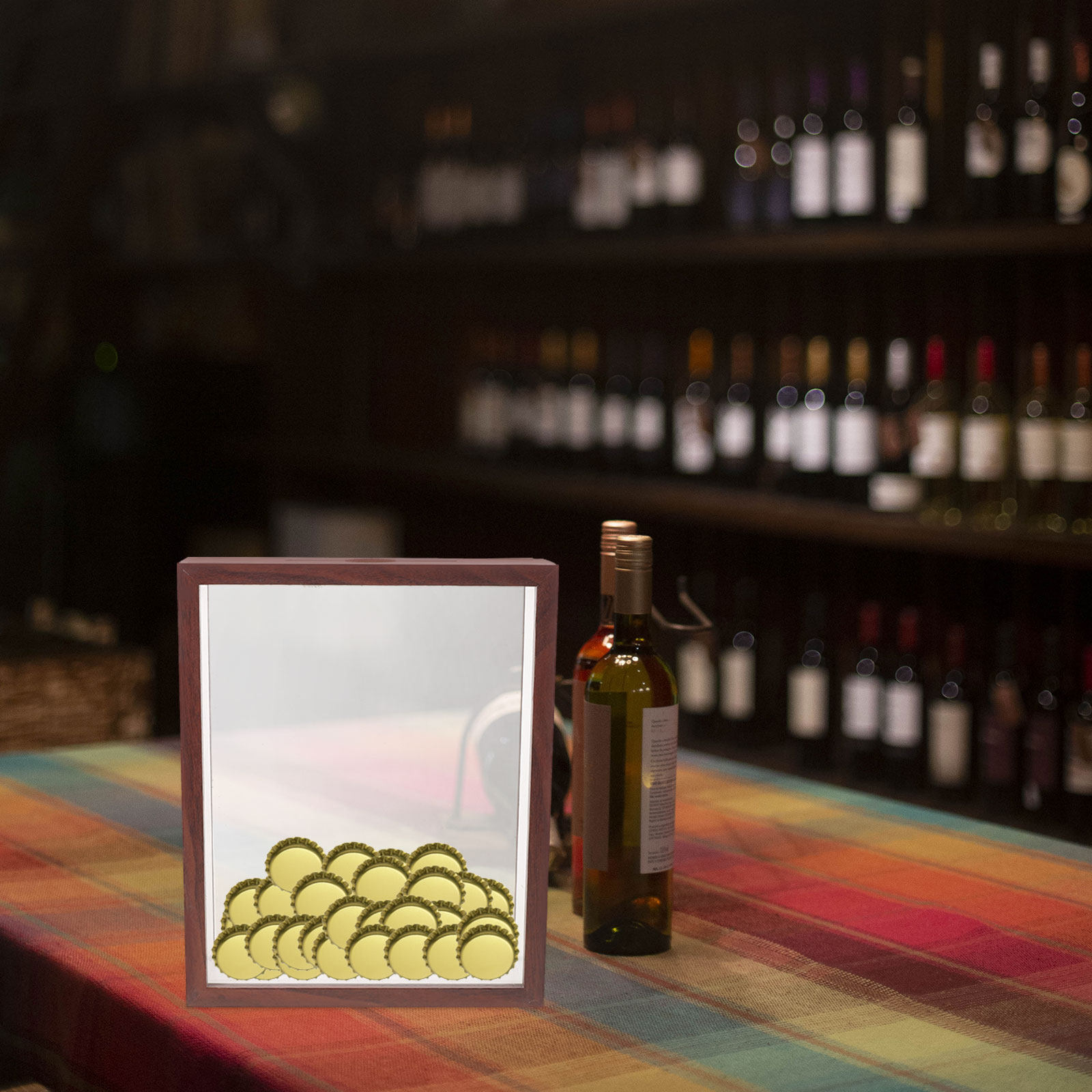 Kotak pajangan tutup botol den - Wine Beer Photo ulasan dan harga