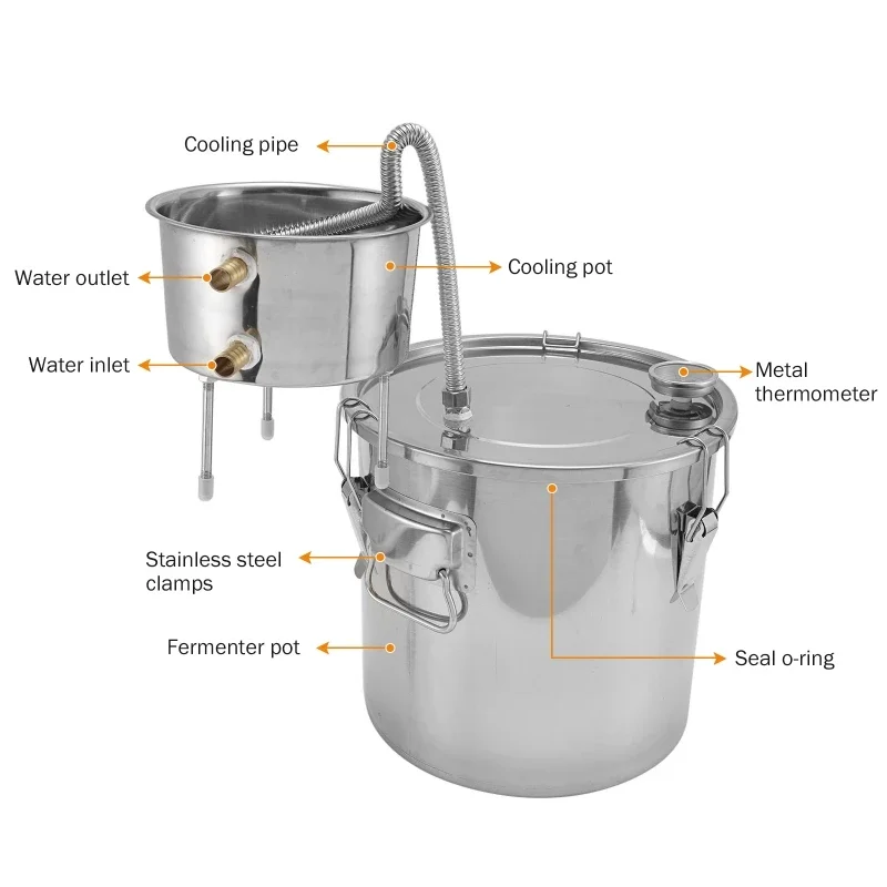 Alat Penyuling Alkohol 22L DIY - Beer Wine Kit ulasan dan harga