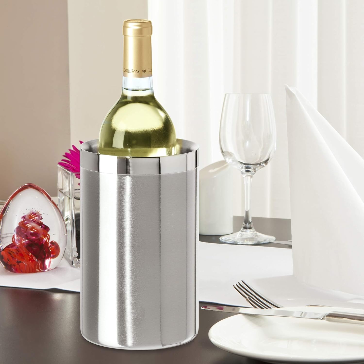 Pendingin Anggur Dinding Ganda - Wine Bottle Size ulasan dan harga