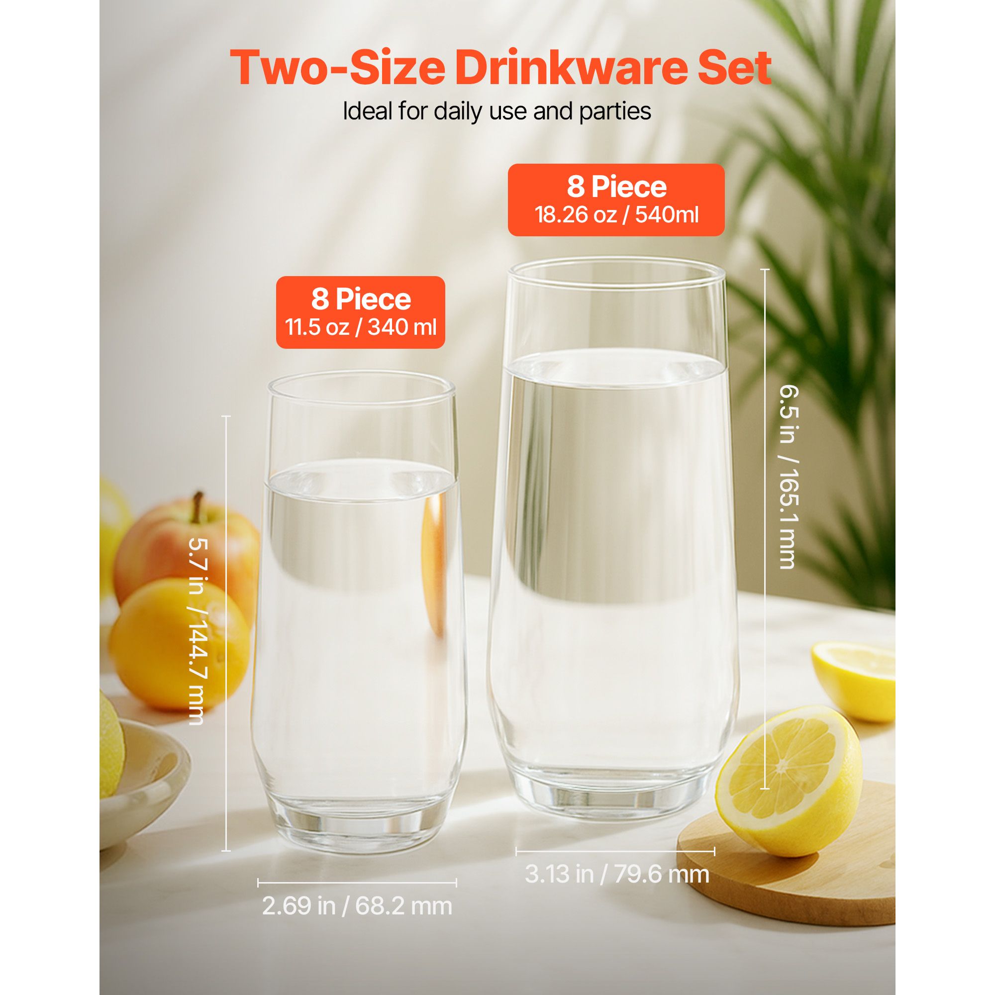 Set Gelas Minum, 16 Buah Gelas - Wine Beer Mixed Drinks ulasan dan harga