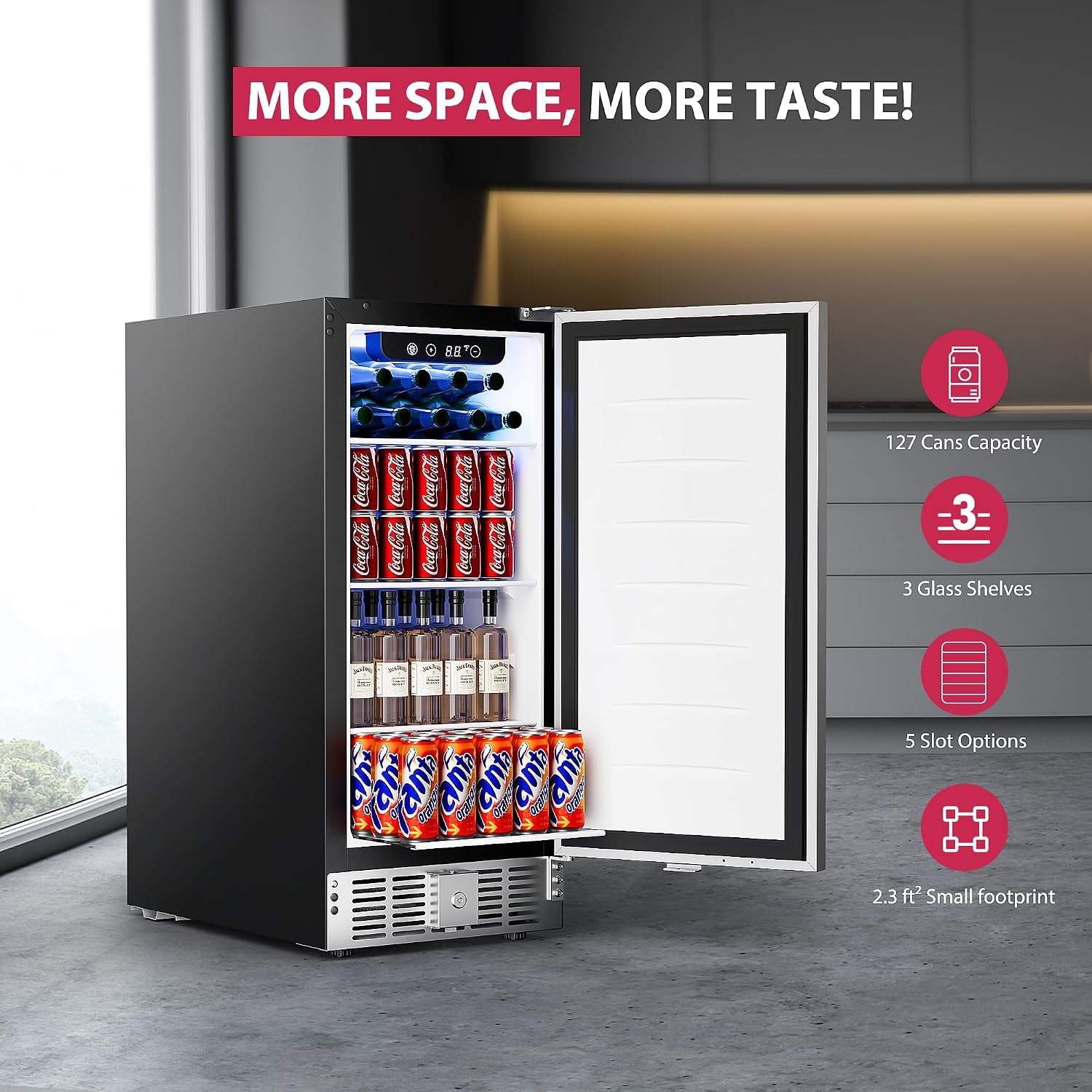Kulkas Mini 15 Inci untuk Minu - Wine Beer Fridge Under Counter ulasan dan harga